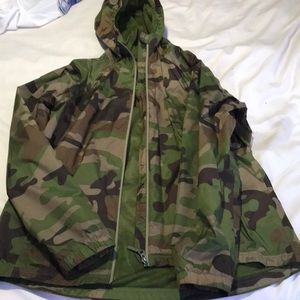 LL Bean Camo Rain Jacket